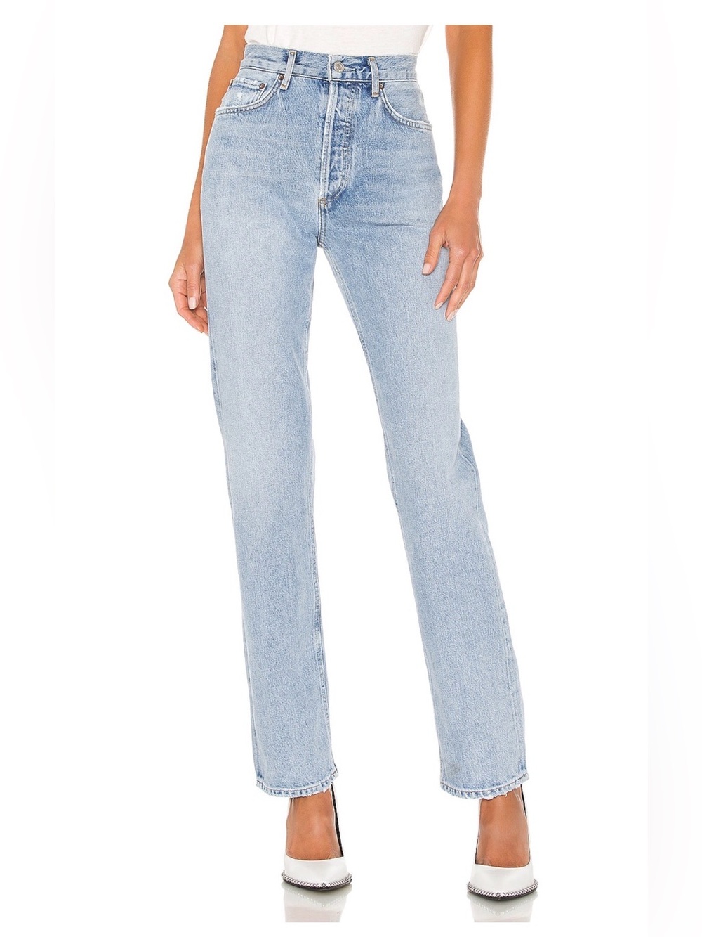 Agolde Lana Straight Jeans in Riptide